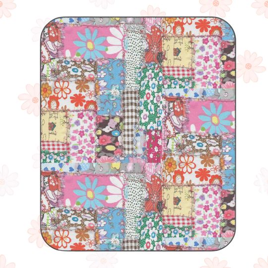 Floral Patchwork Picnic Mats: Waterproof Cottagecore Outdoor Mat