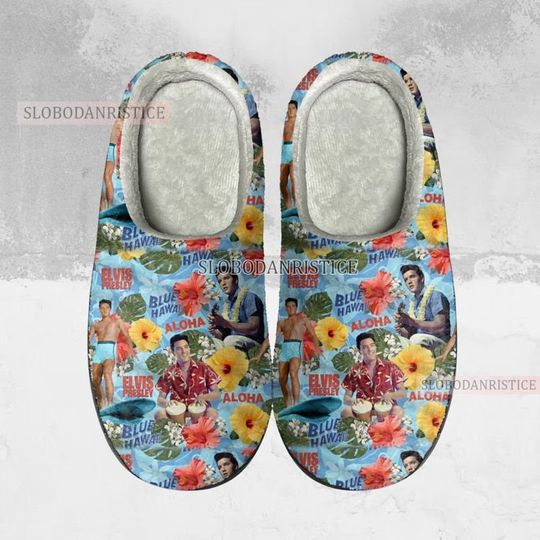 Elvis Presley Cozy Unisex Winter Indoor Slippers