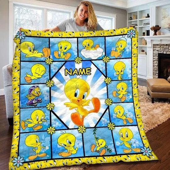 Tweety Bird Blanket, Tweety Bird Fleece Blanket