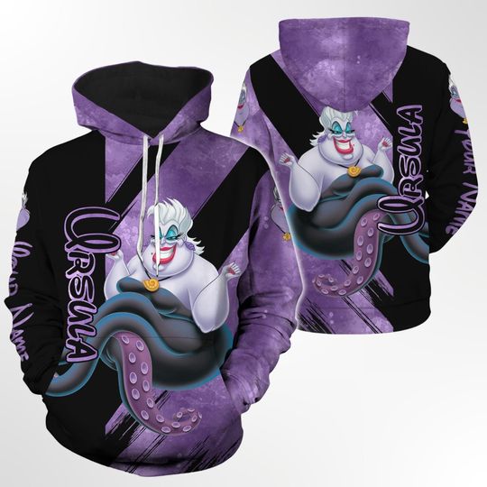 Personalized Disney Ursula Sea Witch Hoodie Legging, Halloween 3D All Over Print Hoodie