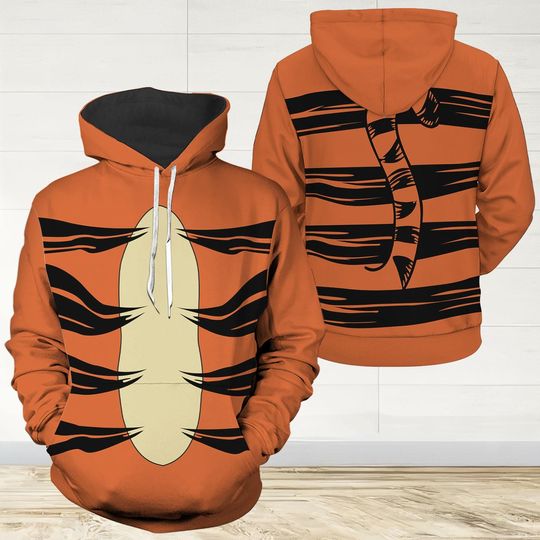 Winnie The Pooh Tigger Hoodie Legging, Tigger Costume Cosplay Sweatshirt, Spooky Shirt, Disneyworld Shirt, Pooh Bear Womens Hoodie