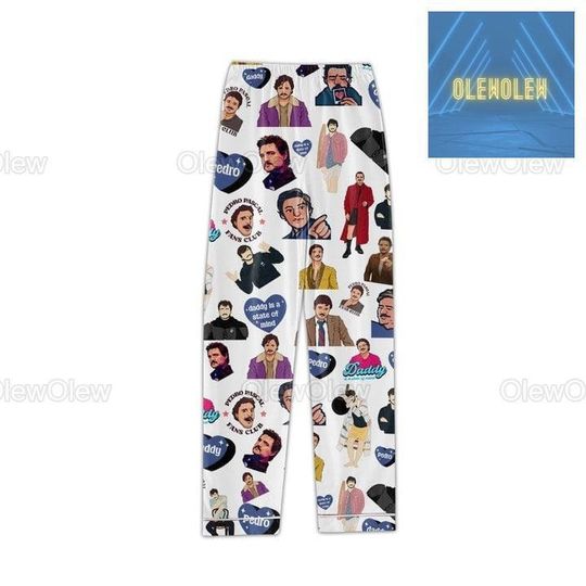 Pedro Pascal Pajamas Set, Pedro Pascal Midnight Shirt, I Love Pedro Pascal Pajamas