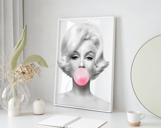 Marilyn Monroe  Bubble Gum Poster