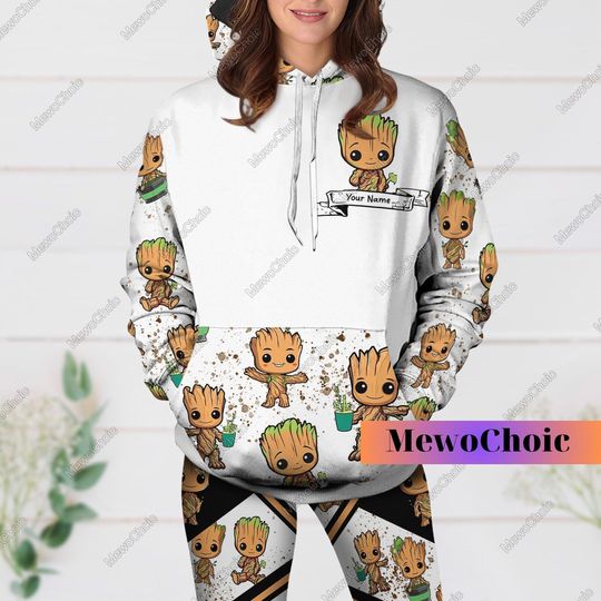 I Am Groot Hoodie Legging, Cute Groot Starwars