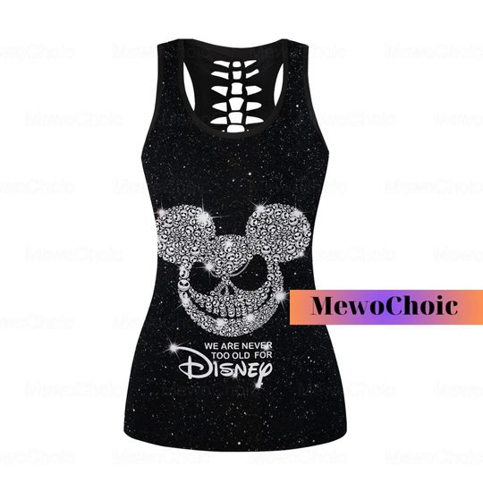 Halloween Tank Top, Workout Tops, Gym Leggings, Eeyore Lover Gift