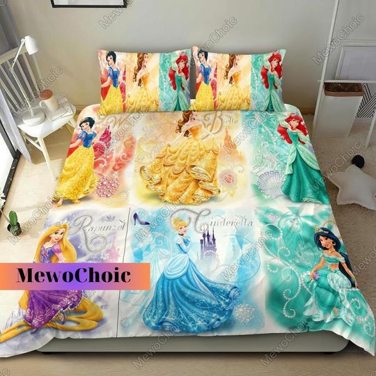 Disney Princess Bedding Set, Disney Princess Characters Bedding Sets