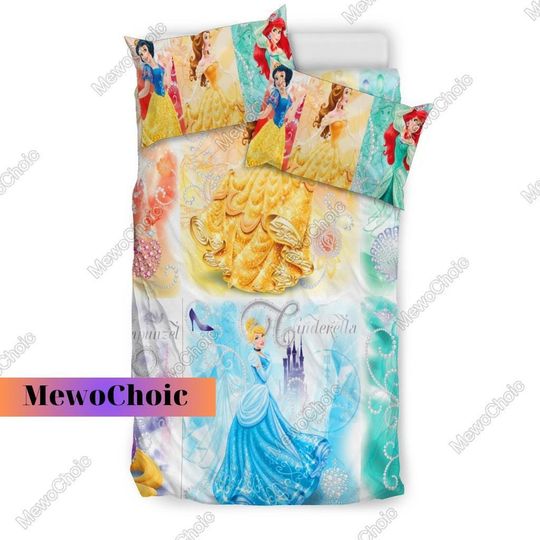 Disney Princess Bedding Set, Disney Princess Characters Bedding Sets