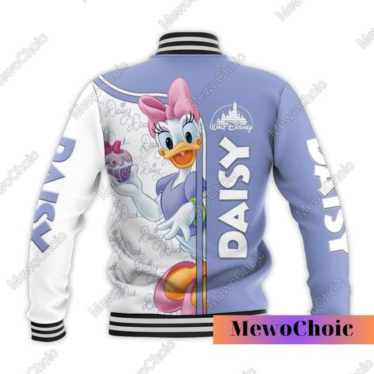 Halloween Daisy Duck Baseball Jacket, Daisy Duck Jacket, Disney Jacket