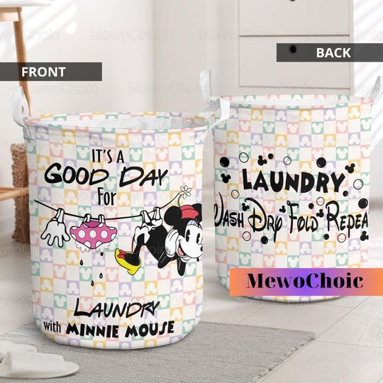 Minnie Mouse Laundry Basket, Minnie Clothes Basket