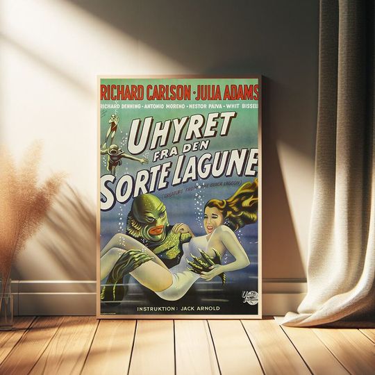 Creature from the Black Lagoon Movie Poster, Room Decor