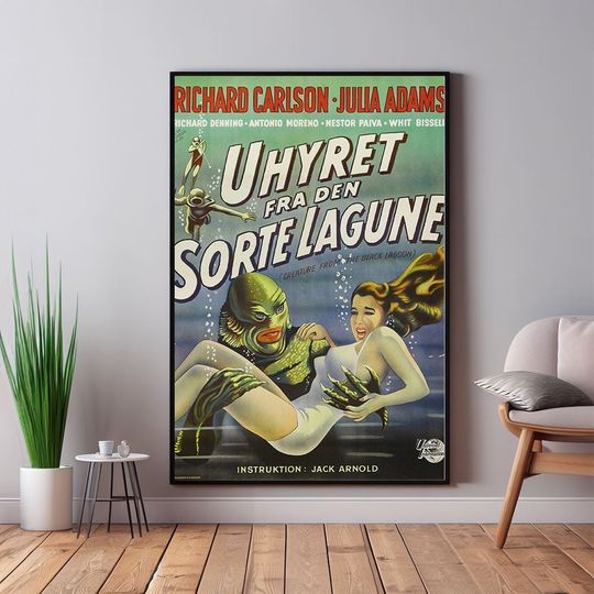 Creature from the Black Lagoon Movie Poster, Room Decor
