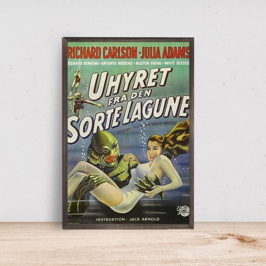 Creature from the Black Lagoon Movie Poster, Room Decor
