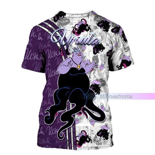 Ursula Shirt Disney Villain 3D Shirt