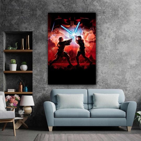 Starwars Anakin vs Obi Wan Poster
