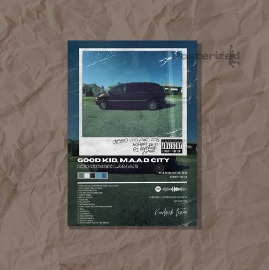 Kendrick Lamar - good kid, maad city - Poster