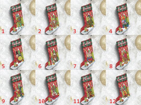 Personalized The Muppet Christmas Carol Disney Christmas Stocking, Family Christmas Stocking