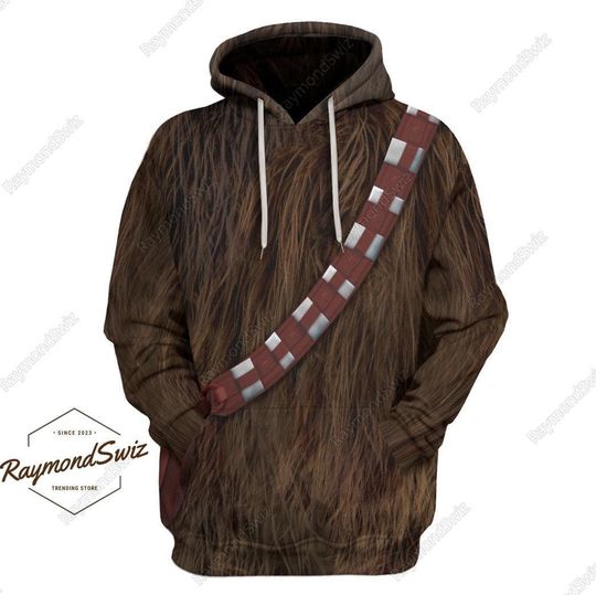 Chewbacca Hoodie, Chewbacca Cosplay Hoodie, Chewbacca Costume Hoodie,