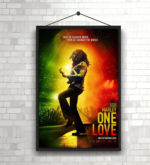 Bob Marley One Love 2024 Poster, Bob Marley Poster