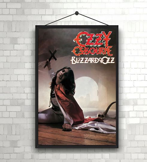 Ozzy Osbourne Blizzard of Ozz Poster – Classic Rock Wall Decoration