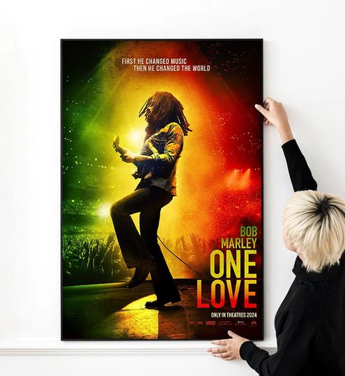 Bob Marley One Love 2024 Poster, Bob Marley Poster