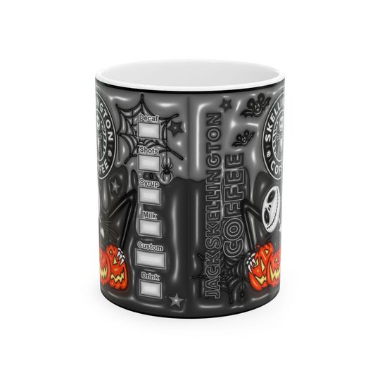 Nightmare Before Christmas Jack Skellington Halloween Coffee Mug