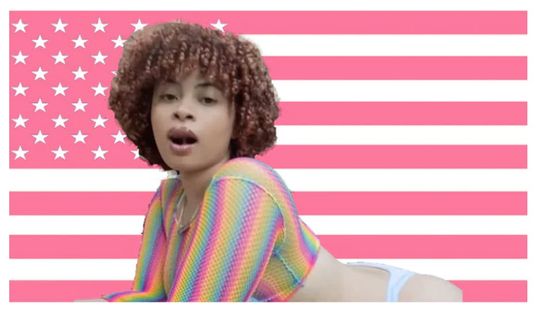 Ice Spice Flag, Munch Flag, Ice Spice Tapestry Pink American