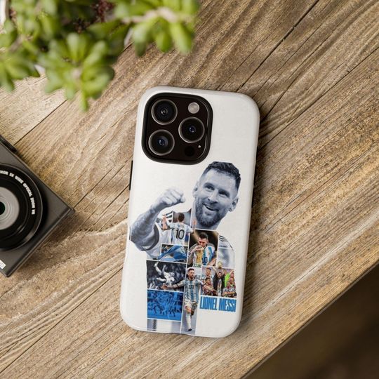 Cute Messi iPhone Case, Unique Floral Anime Protective Phone Cover