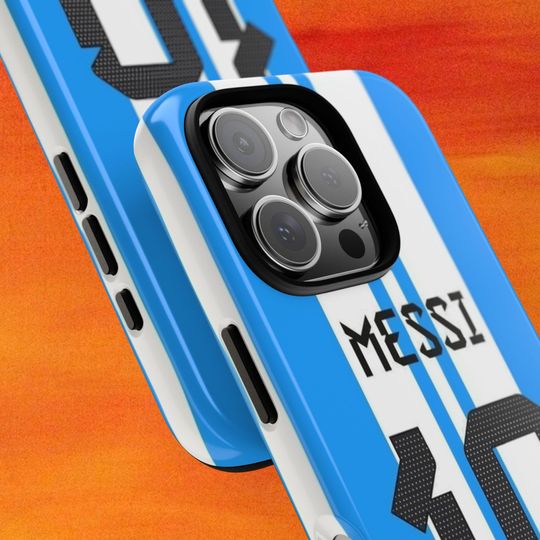 Lionel Messi Inspired Tough Phone Case, Soccer Fan Gift, Sports Phone Cover