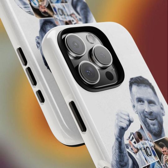 Cute Messi iPhone Case, Unique Floral Anime Protective Phone Cover
