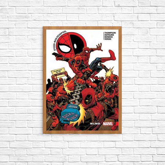 Spider - Man  Deadpool Poster Wall