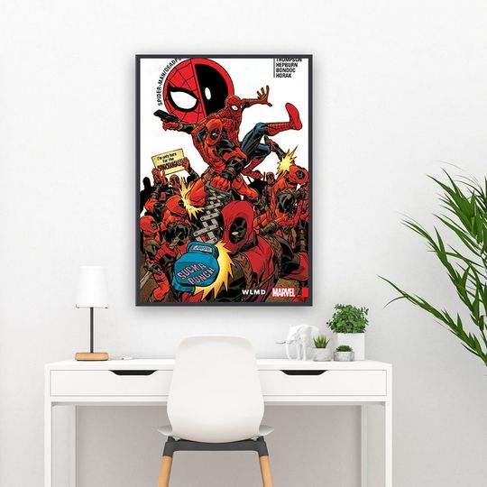Spider - Man  Deadpool Poster Wall