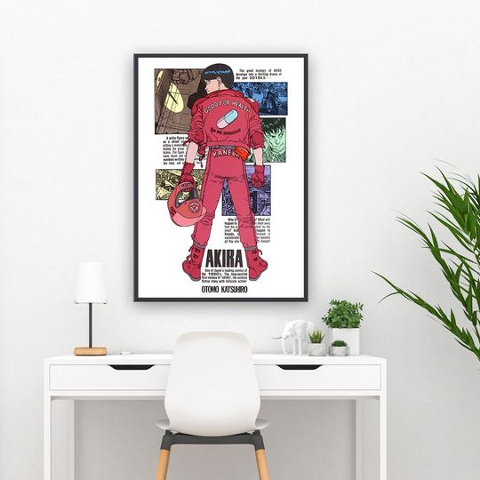 Akira - Red Fighting Anime Movie Poster
