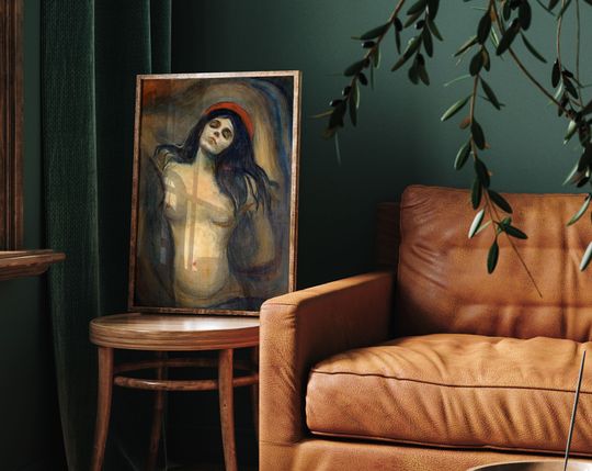 Edvard Munch Madonna Poster, Madonna Wall Decor