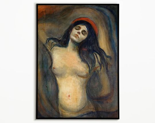 Edvard Munch Madonna Poster, Madonna Wall Decor