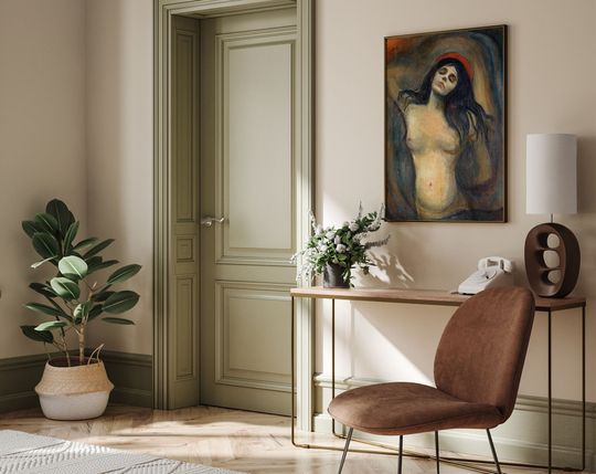 Edvard Munch Madonna Poster, Madonna Wall Decor