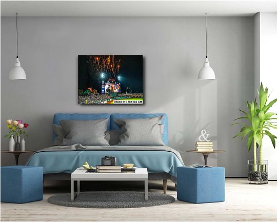 Giants Dodgers Victory Photo Print: Oracle Park Baseball Fireworks