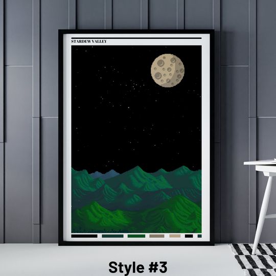Stardew Valley Poster, 4 Stardew Valley Different Posters, Stardew Valley Print