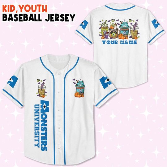 Personalized Disney Monsters University Mike Tsum Tsum Jersey, Disney Baseball Jersey Sports, Cute Gifts For Fans Disney, Best Birthday Gift