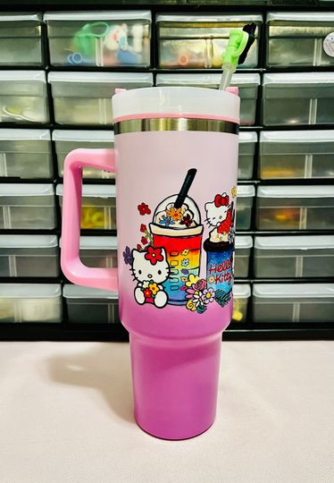 Soft Pink Hello Kitty Treats Tumbler