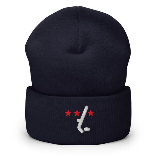 Washington Minimalist Embroidered Cuffed Beanie