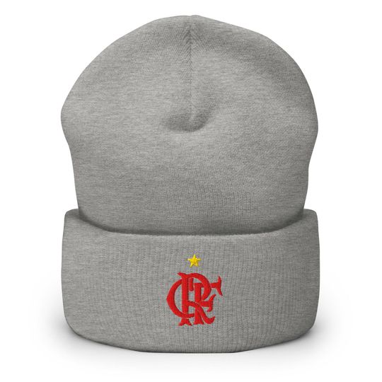 Flamengo Embroidered Knitted Cuffed Beanie Soccer Hat
