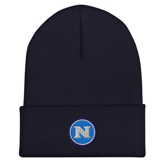 Napoli Embroidered Cuffed Knitted Beanie Soccer Hat