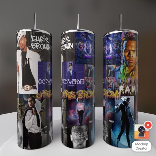 Chris Brown Full Disc Tumbler Wrap