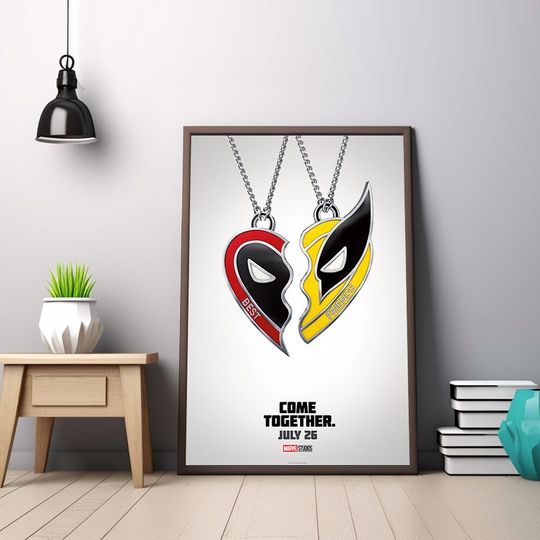 Deadpool & Wolverine Movie Poster Print, High Quality