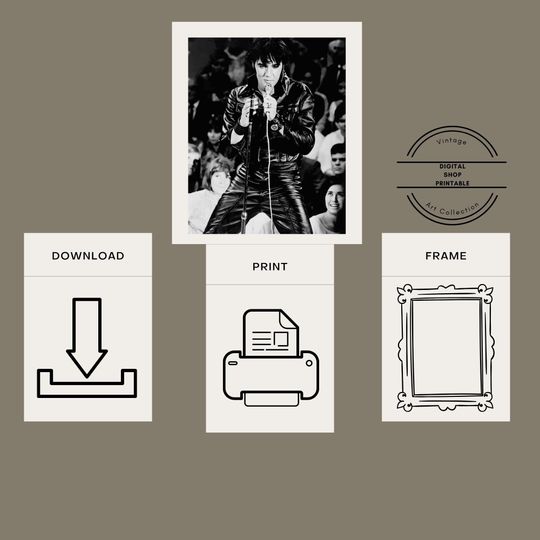 Elvis Presley Poster digital download Printable wall art