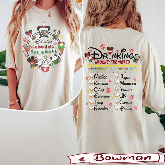 Mickey And Friends Disney Christmas T-Shirt, Christmas Double Sided T-Shirt
