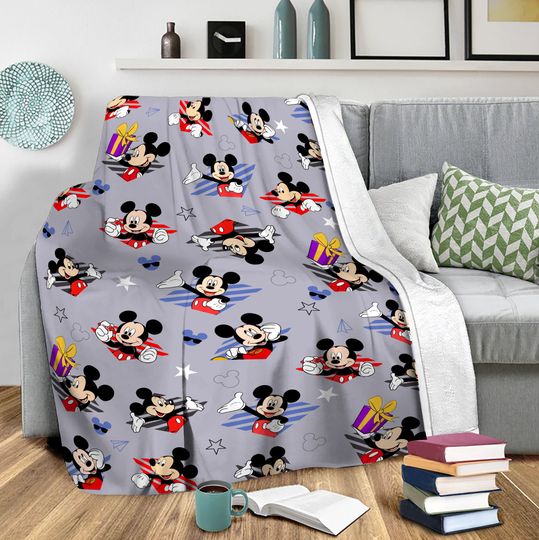 Mickey Vintage Disney Throw Blanket