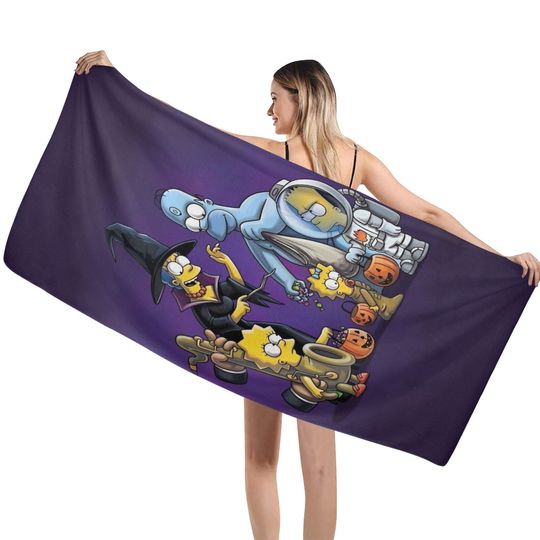 Simpsons Beach Towel Halloween