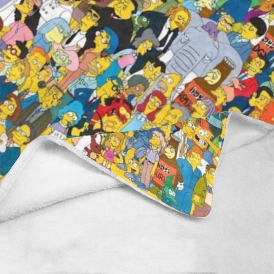 Simpsons Family Fleece Blanket