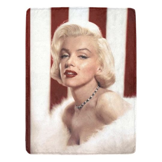 Marilyn Monroe Fleece Blanket for Home Decor and Gift